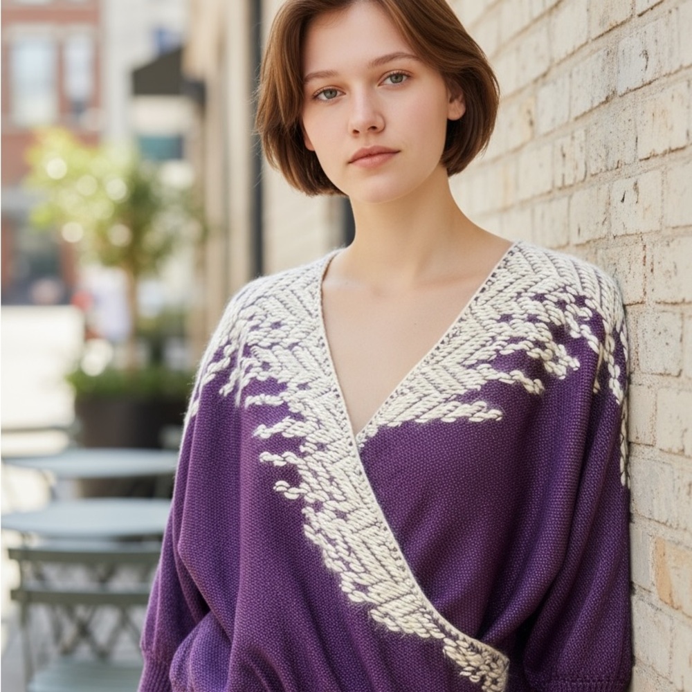 Purple Knit Sweater by Paca